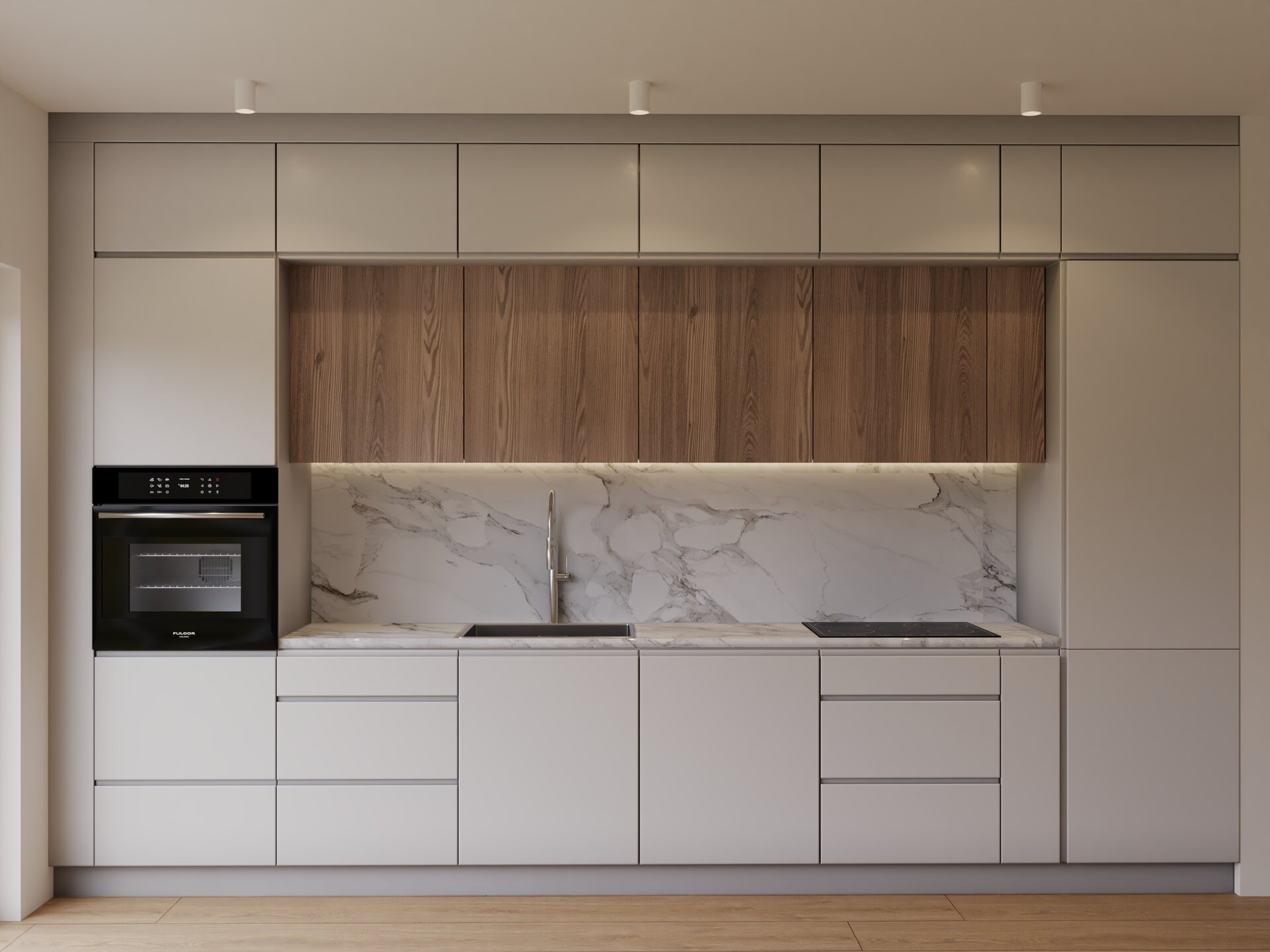 Scandi σχεδίαση κουζίνας