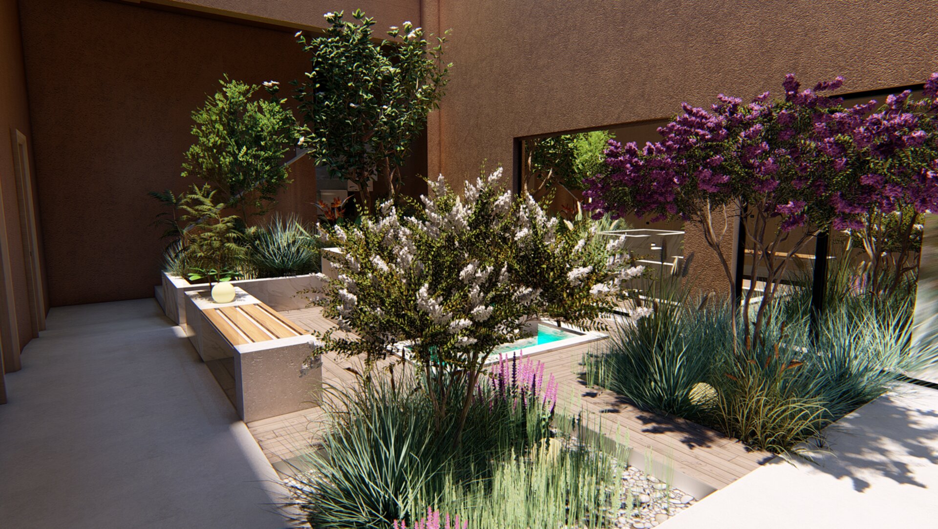 Σχεδιασμός αιθρίου ξενοδοχείου